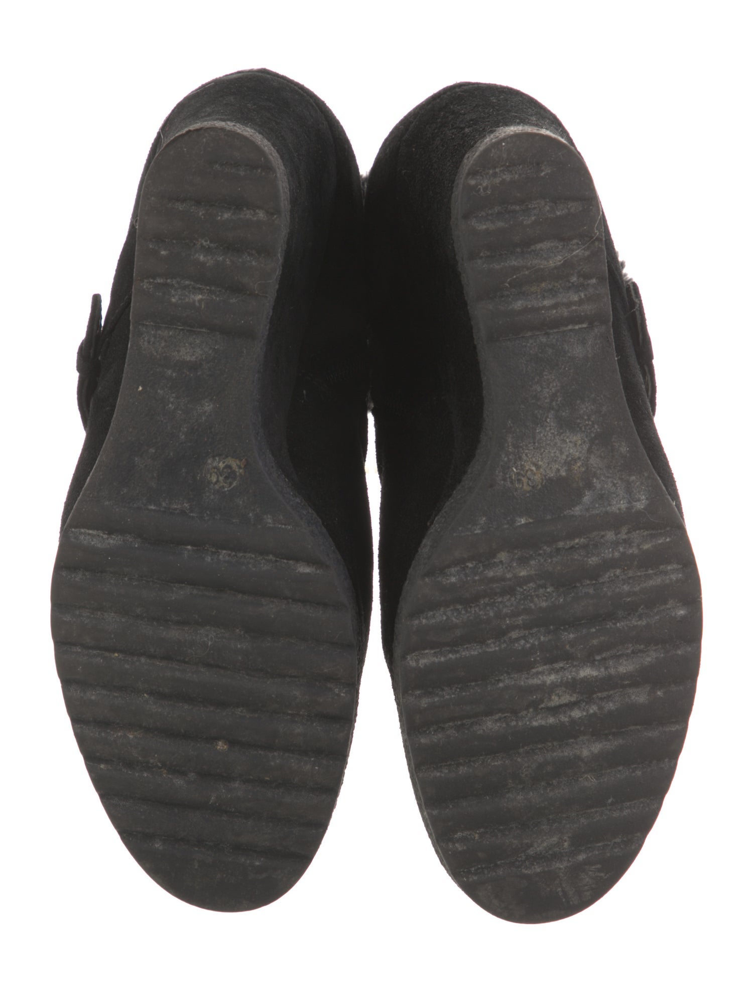 Aquatalia Suede Faux Fur Trim Boots